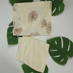 Off-White Mulcotton 2 Piece Set