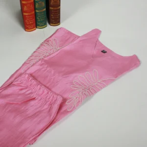 Vertigon Co-Ord Set – Baby Pink Elegance