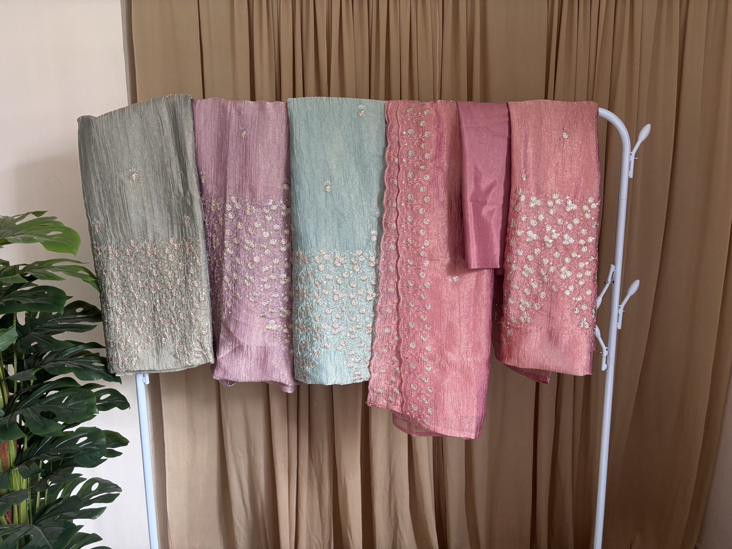 Premium Crushed Tissue UnstitchedSalwar - Image 3