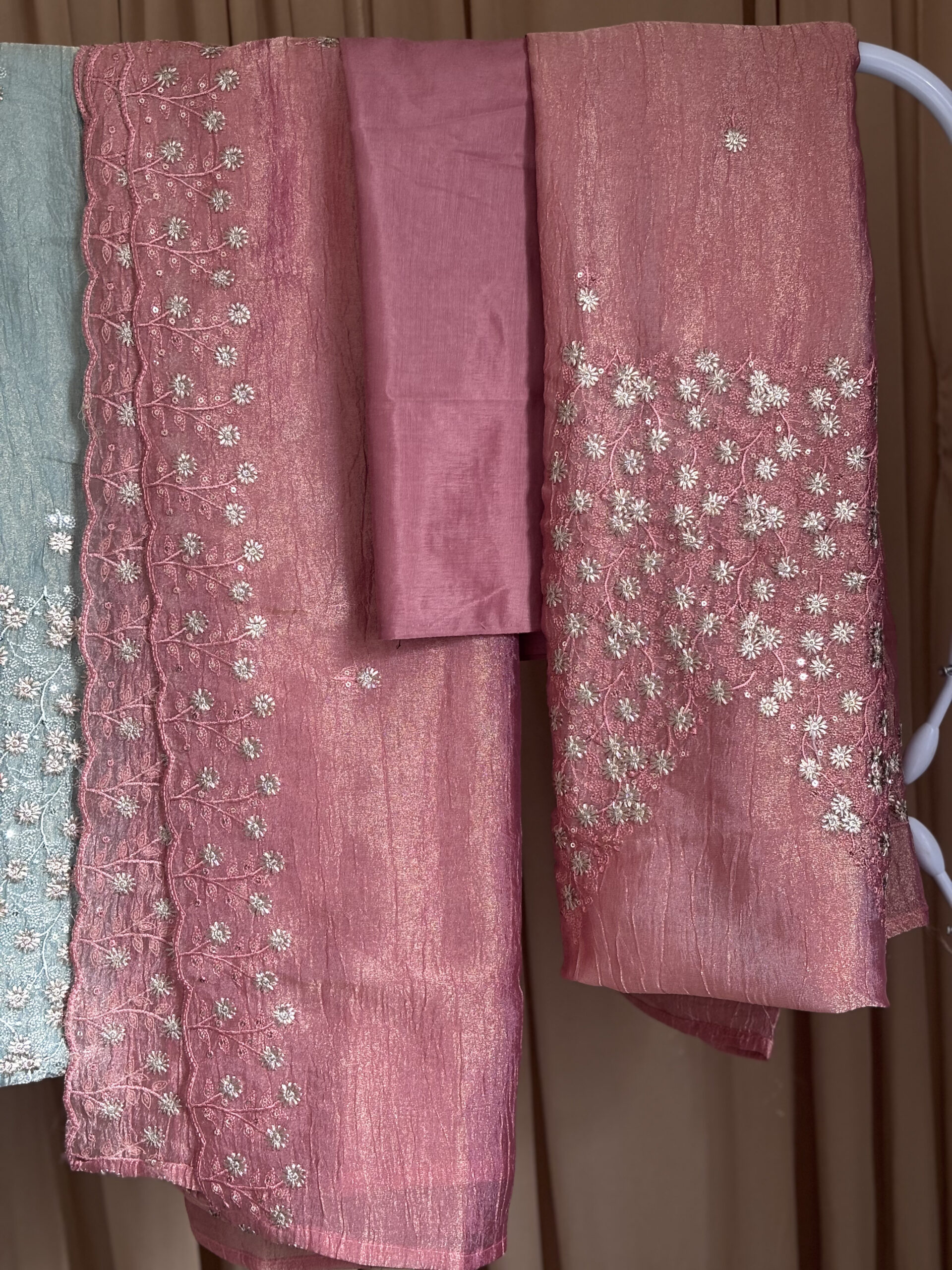 Premium Crushed Tissue UnstitchedSalwar - Image 2