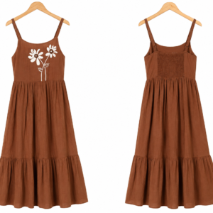 Effortless Elegance - Brown Frock