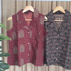Ajrakh Print - Crop Top