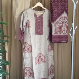 Elegant Ethnic Charm in Kota Checks