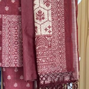 Unstitched Salwar Set - Semi Chanderi